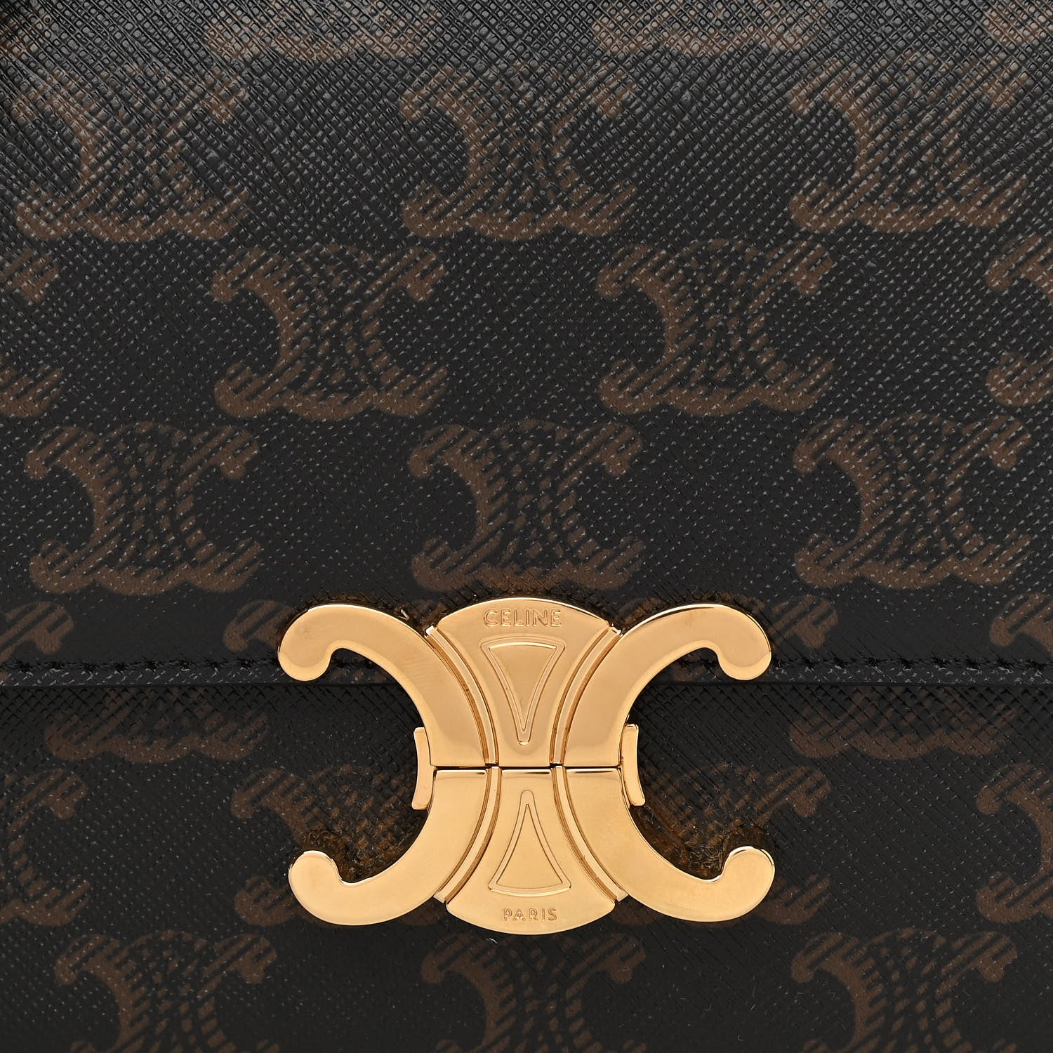 Celine Canvas Calfskin Nano Triomphe Tan 10 of 12