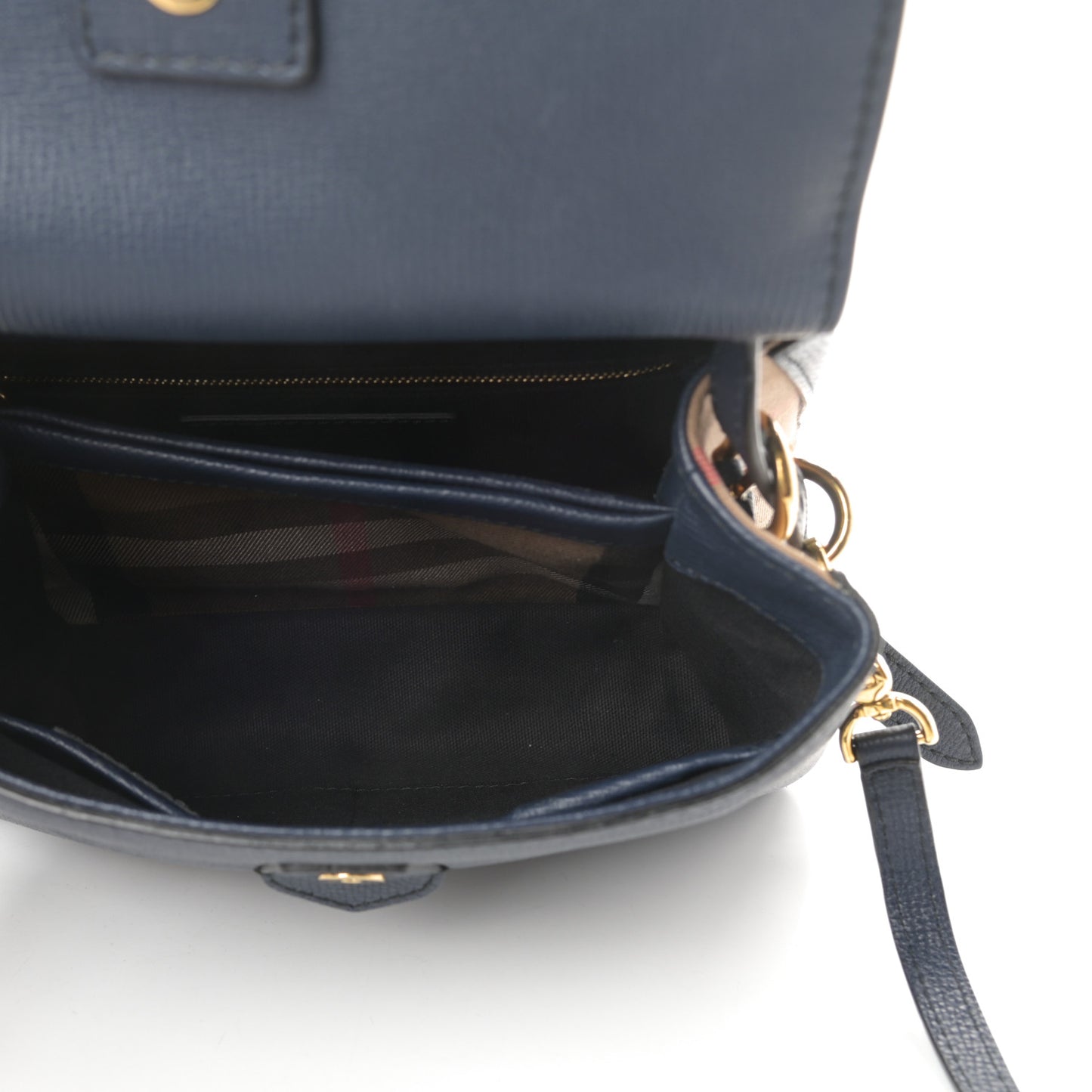 Derby Calfskin House Check Small Camberley Ink Blue