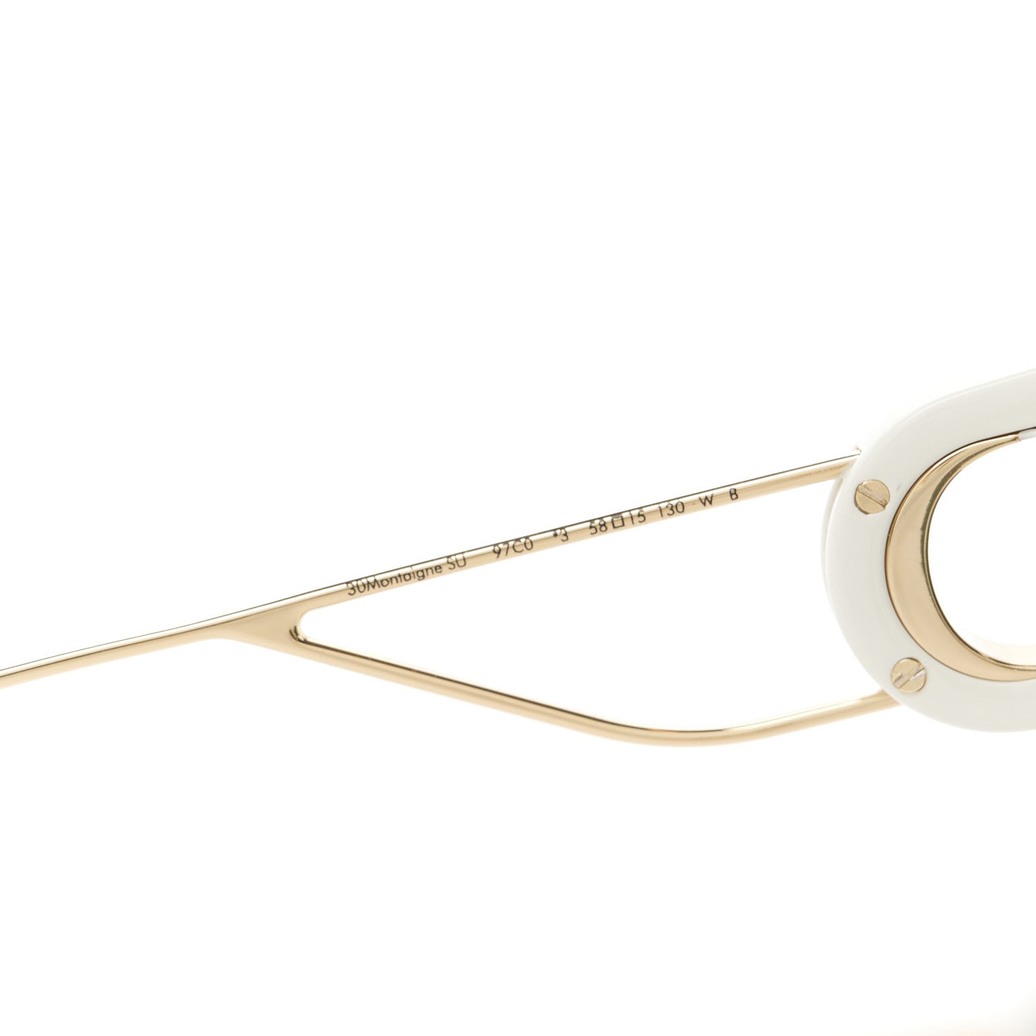 Christian Dior Square Mirrored 30 Montaigne Sunglasses White 5 of 9