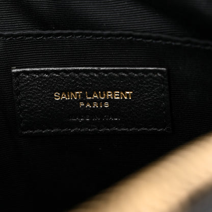 Saint Laurent Calfskin Matelasse Monogram Lou Camera Bag Black 6 of 10