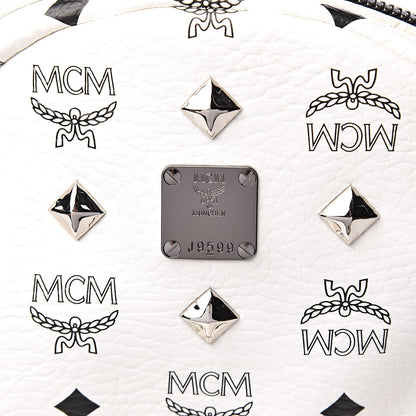 MCM Visetos Small Sprinkle Stud Stark Backpack White 10 of 10