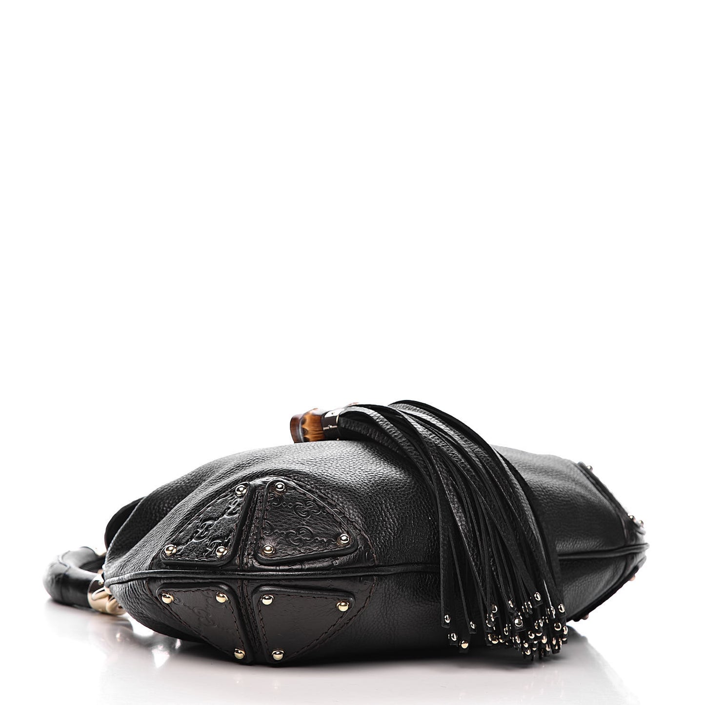 Calfskin Medium Indy Top Handle Hobo Black