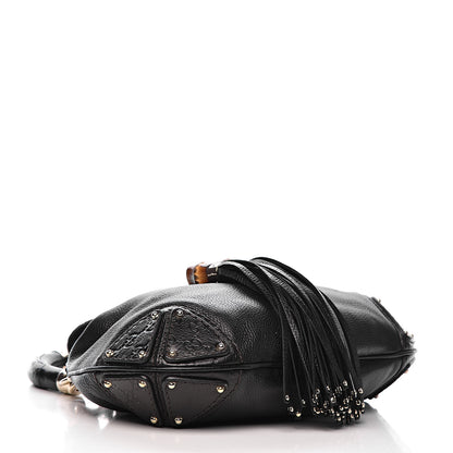 Gucci Calfskin Medium Indy Top Handle Hobo Black 4 of 10
