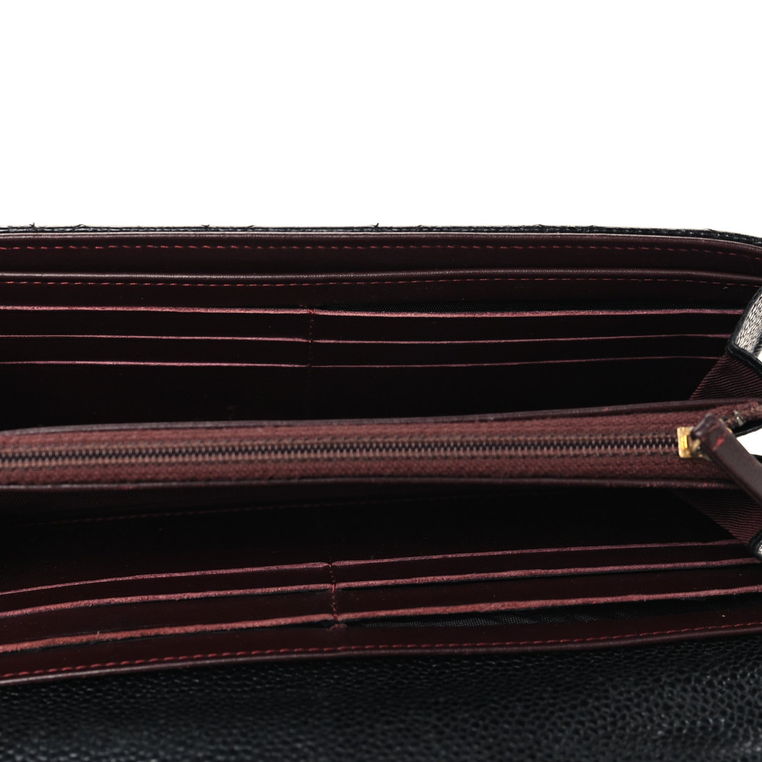 Chanel Caviar Quilted Large Gusset Flap Wallet Black 5 of 8