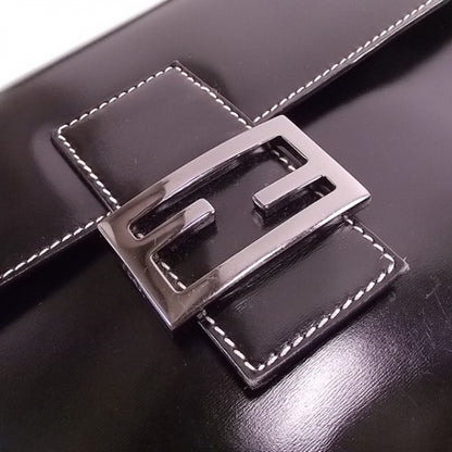 Fendi Leather Baguette Bag Black 7 of 13
