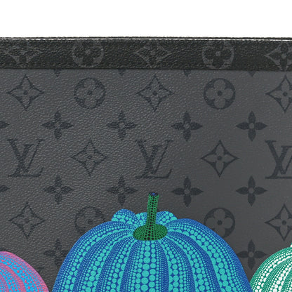 Louis Vuitton LV X YK Monogram Eclipse Reverse Pumpkin Pochette Voyage MM Multicolor 7 of 7
