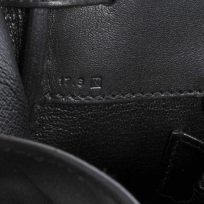 Hermes Evercalf Denim Birkin Shadow 40 Noir Bleu Marine 8 of 8