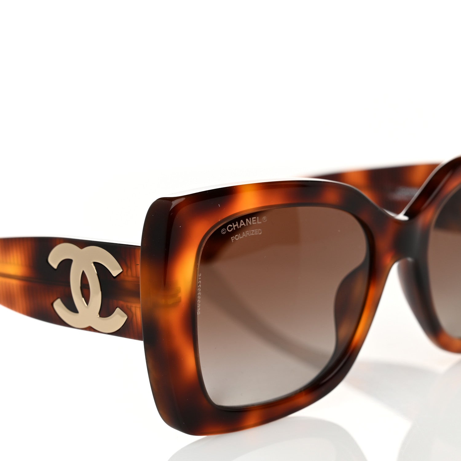 Chanel Square Polarized CC Sunglasses 5494-A Tortoise Brown 5 of 8