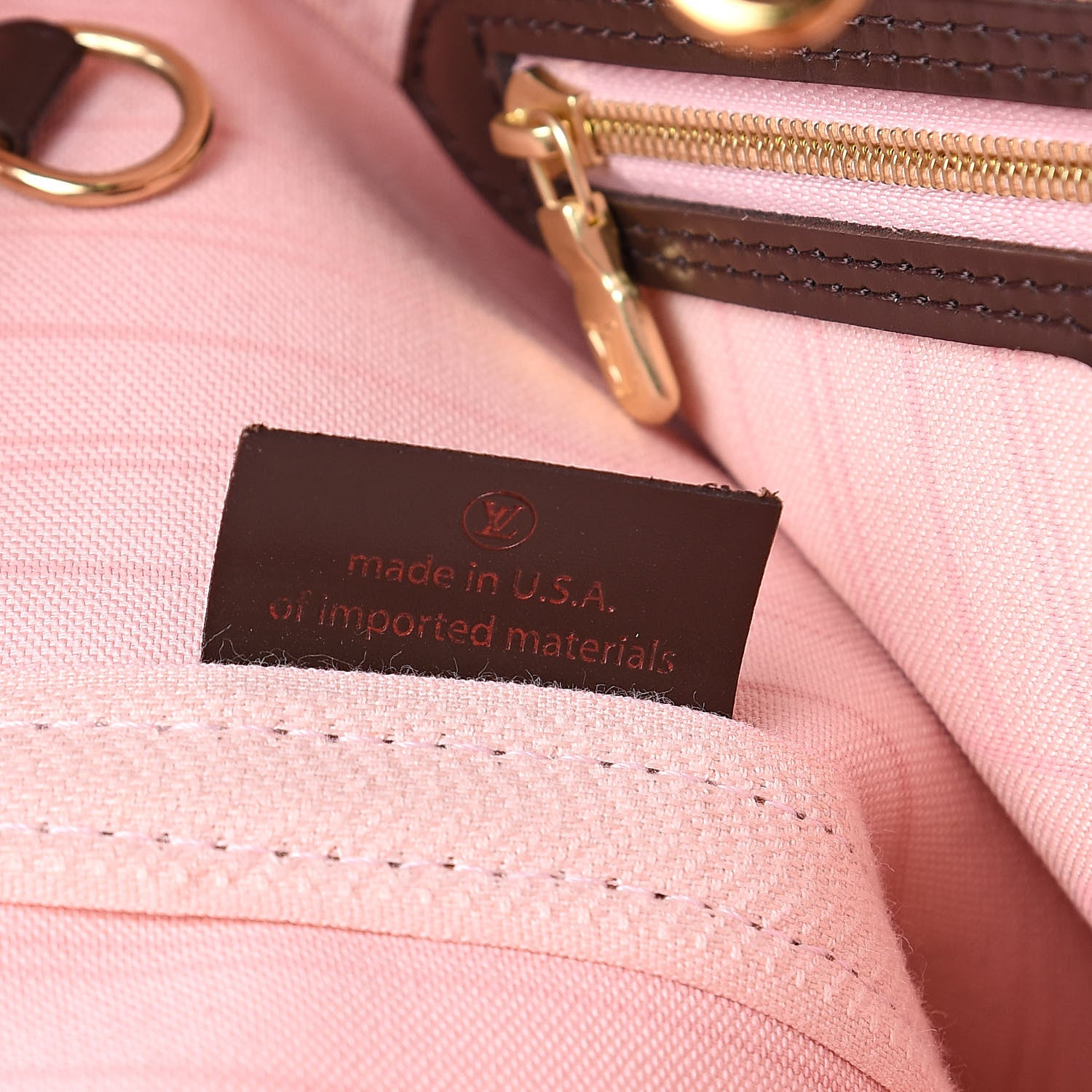 Louis Vuitton Damier Ebene Neo Neverfull MM Rose Ballerine 7 of 9