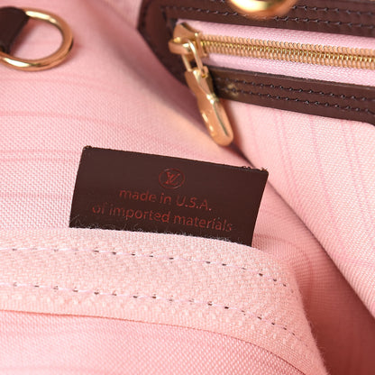 Louis Vuitton Damier Ebene Neo Neverfull MM Rose Ballerine 7 of 9