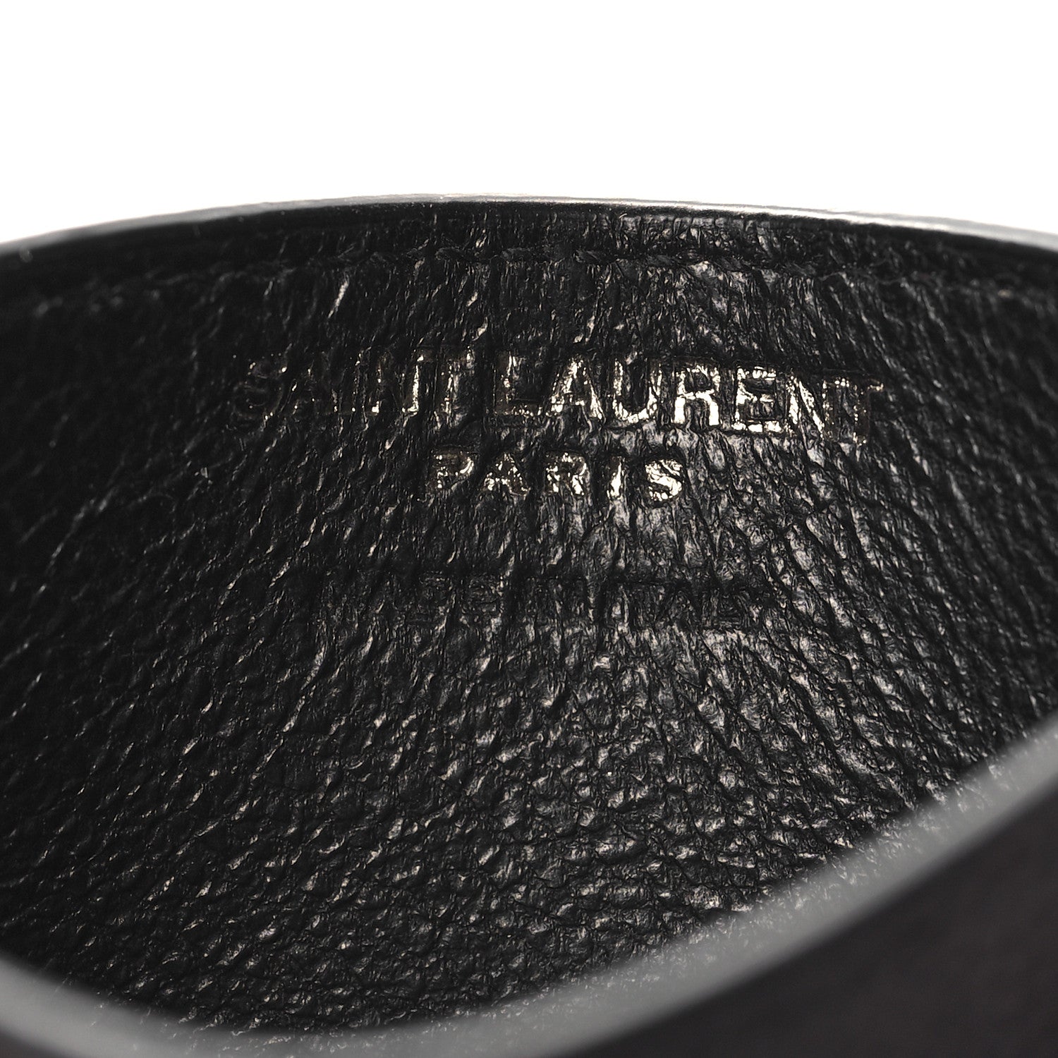 Saint Laurent Grain De Poudre Geo Print Monogram Credit Card Case Black White 6 of 8