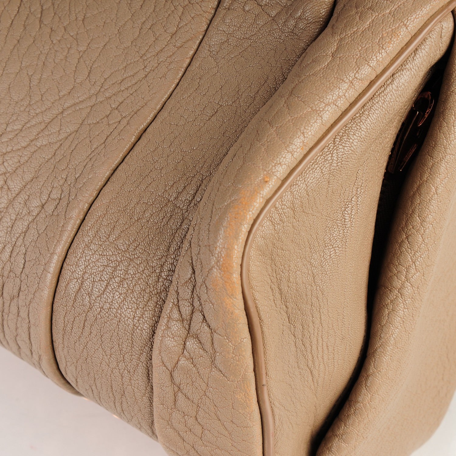 Alexander Wang Pebbled Lambskin Rockie Latte Rose Gold Hardware 8 of 11