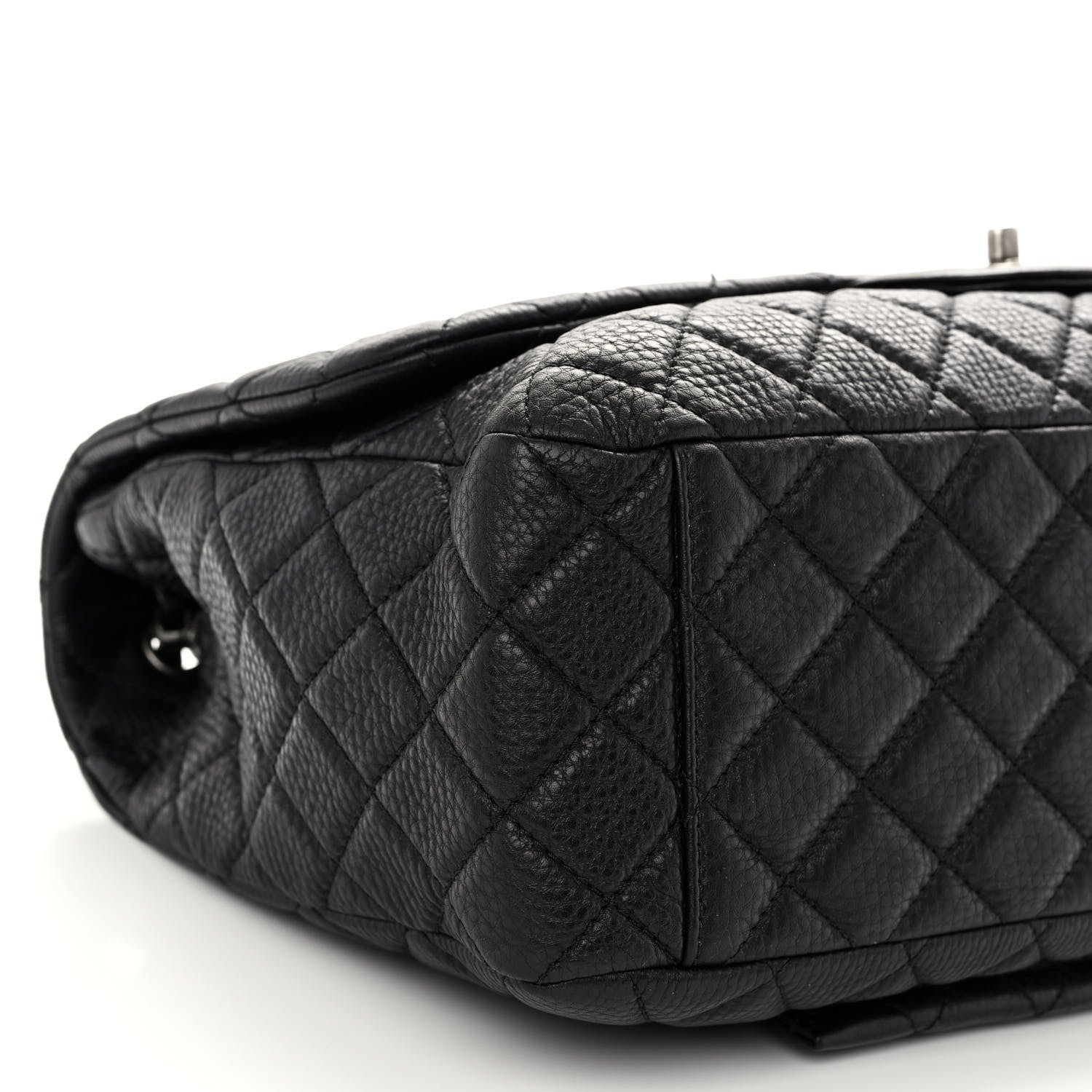 Chanel Calfskin Quilted Small XXL Travel Flap Bag Black 9 of 11