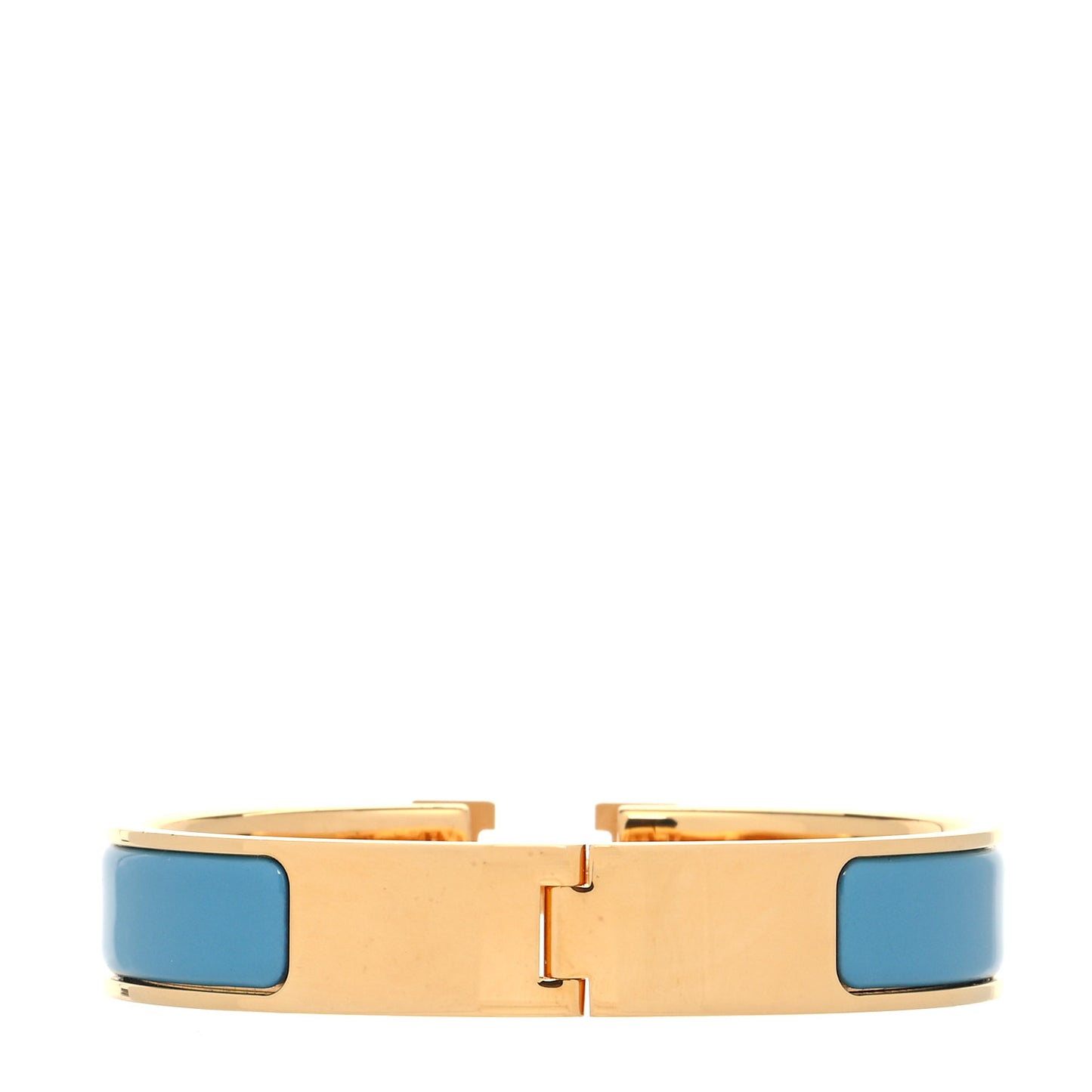 Enamel Narrow Clic Clac H Bracelet PM Bleu Azure