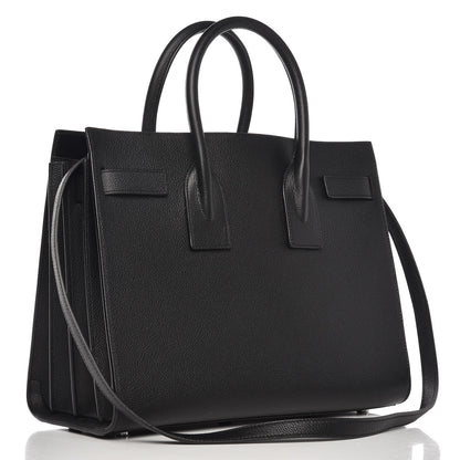 Saint Laurent Grained Calfskin Small Sac De Jour Black 4 of 7