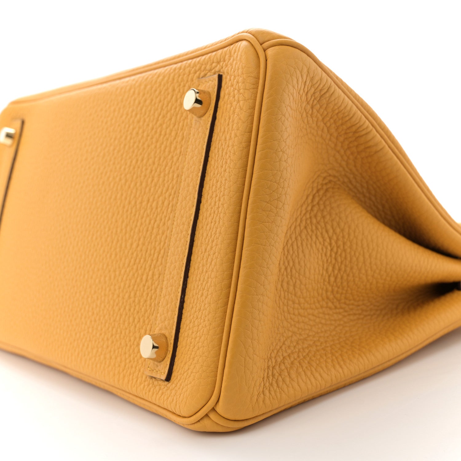 Hermes Togo Horseshoe Birkin 30 Jaune Ambre Rubis 10 of 11