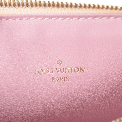 Louis Vuitton Damier Azur Felicie Chain Wallet Zippered Insert Rose Ballerine 6 of 11