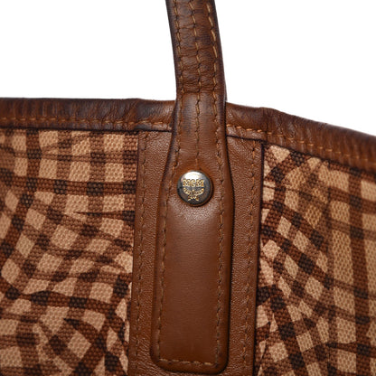 MCM Visetos Liz Reversible Shopper Tote Cognac 12 of 26