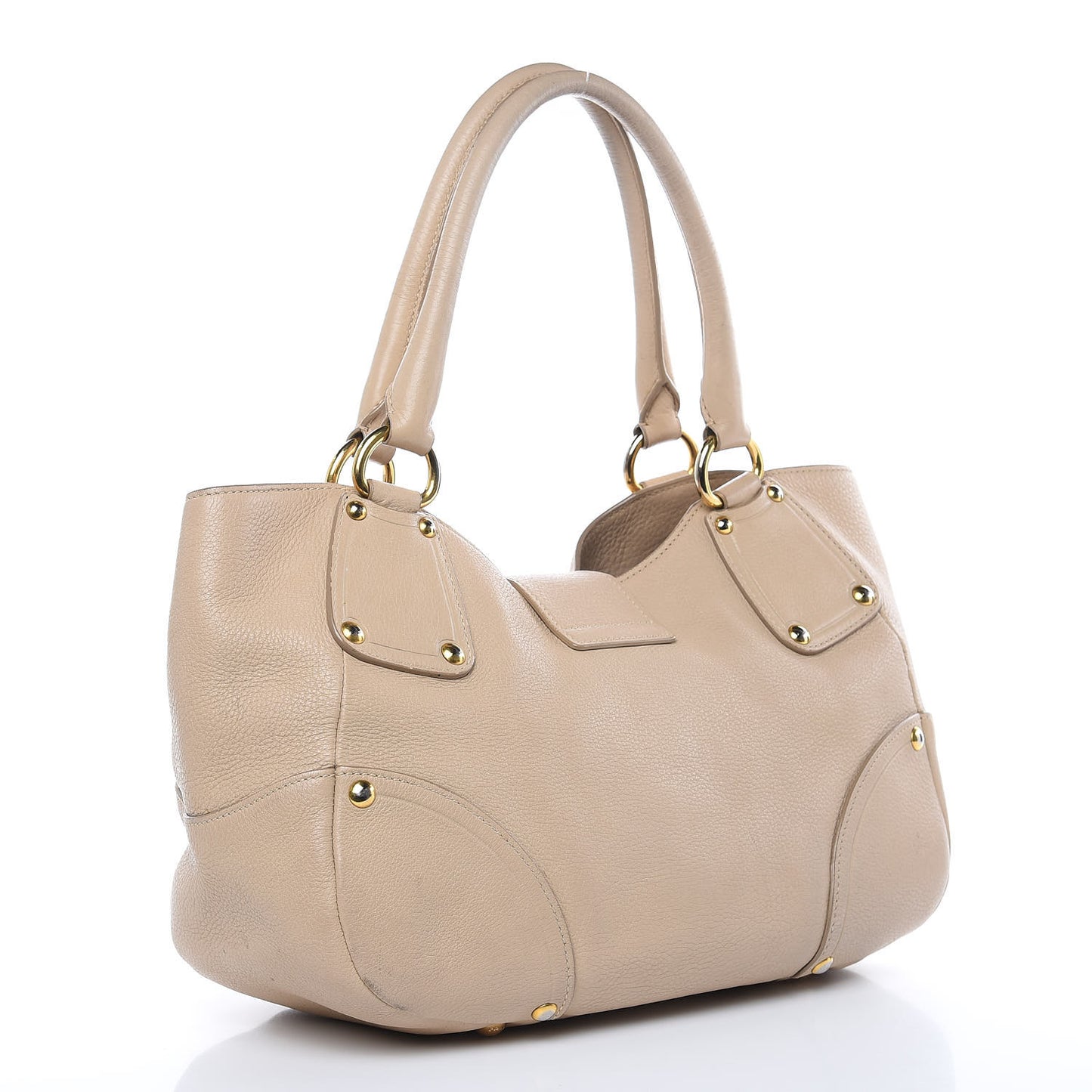 Vitello Daino Pushlock Tote Sughero