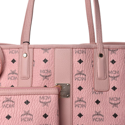 MCM Visetos Medium Liz Reversible Shopper Tote Soft Pink 12 of 17
