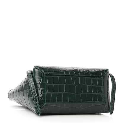 Celine Calfskin Crocodile Embossed Nano Belt Bag Amazone 4 of 10