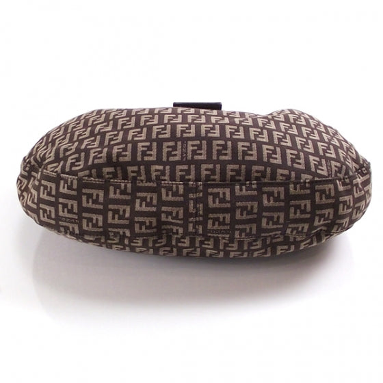 Fendi Zucchino Hobo Shoulder Bag Tobacco 4 of 12