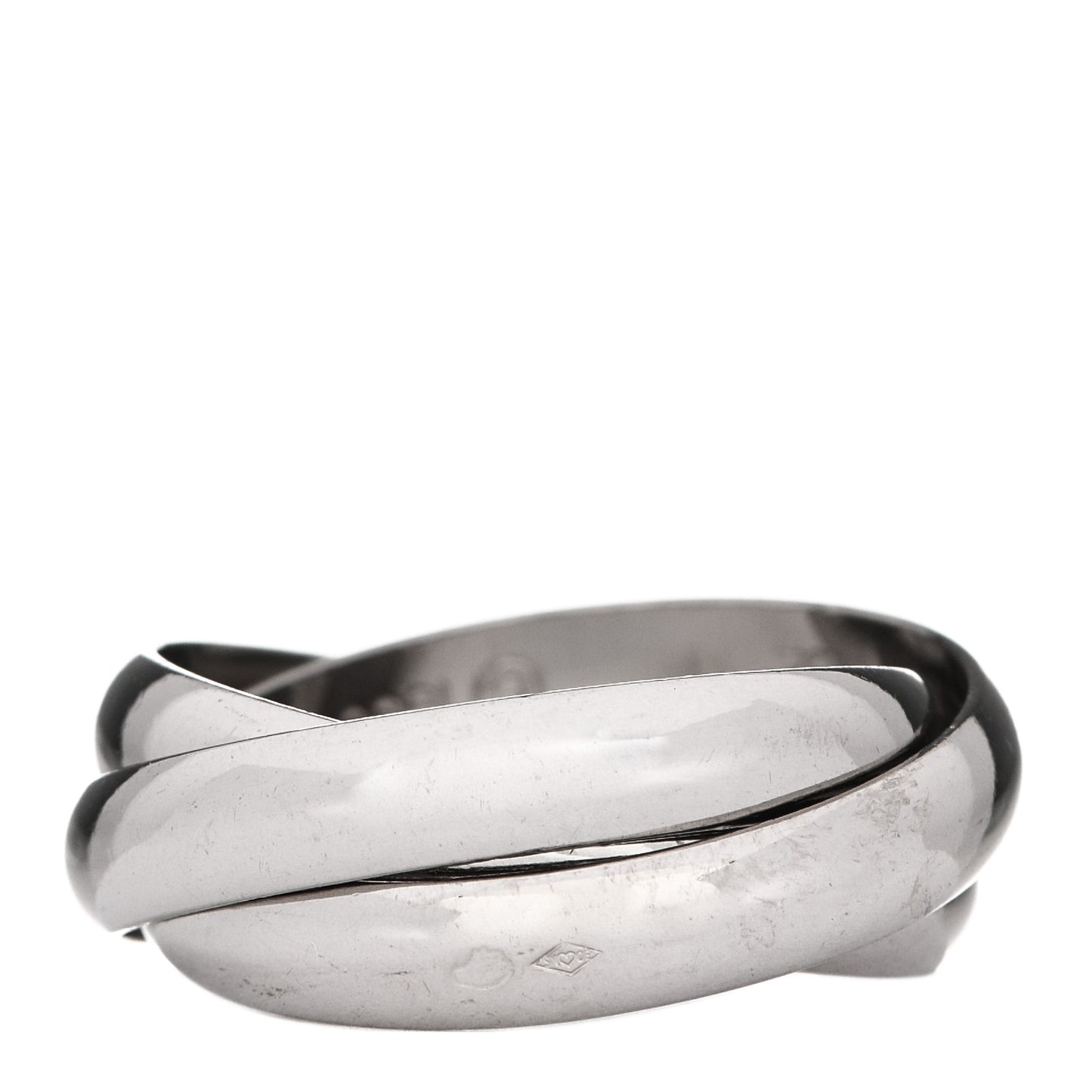 18K White Gold Classic Trinity Ring 52 6