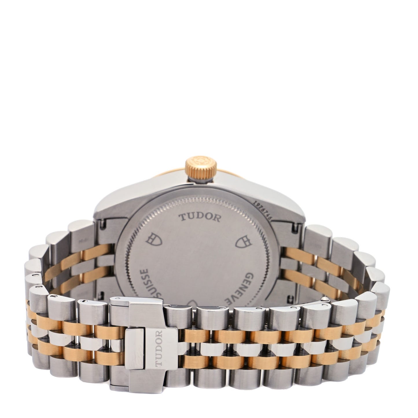 Stainless Steel 18K Yellow Gold 32mm Black Bay Automatic Watch Champagne 79583