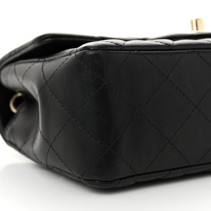 Chanel Lambskin Quilted Mini Rectangular Flap Black 9 of 11