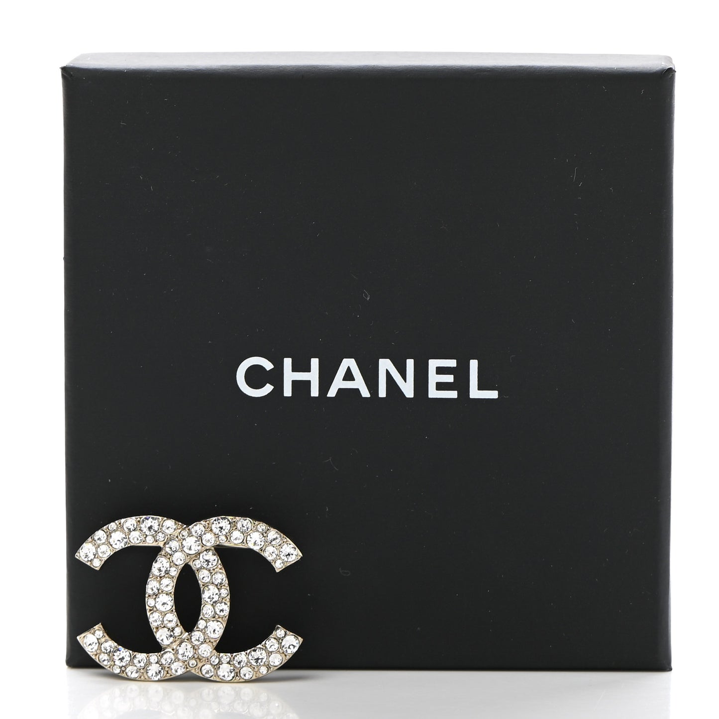 Crystal Palais Garnier CC Brooch Gold