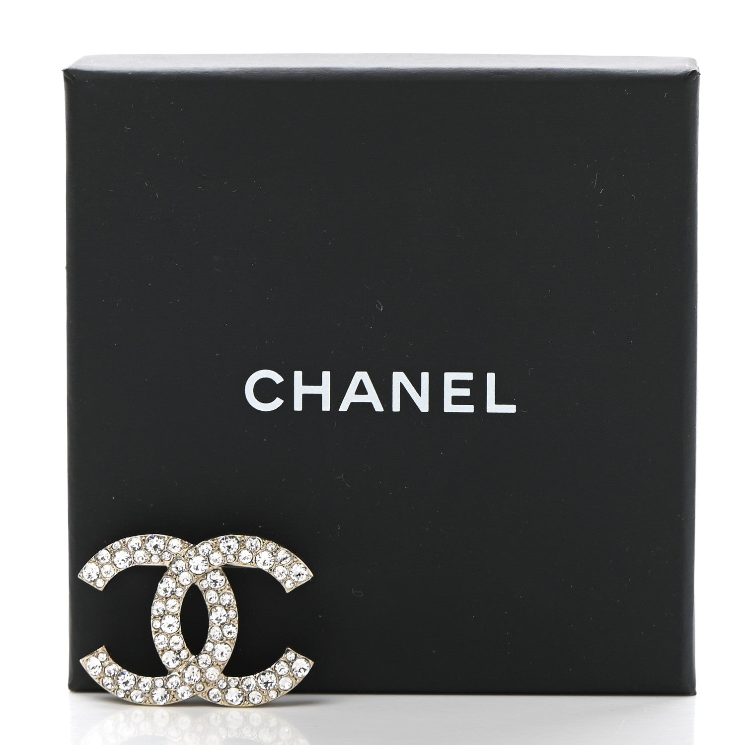Chanel Crystal Palais Garnier CC Brooch Gold 5 of 5