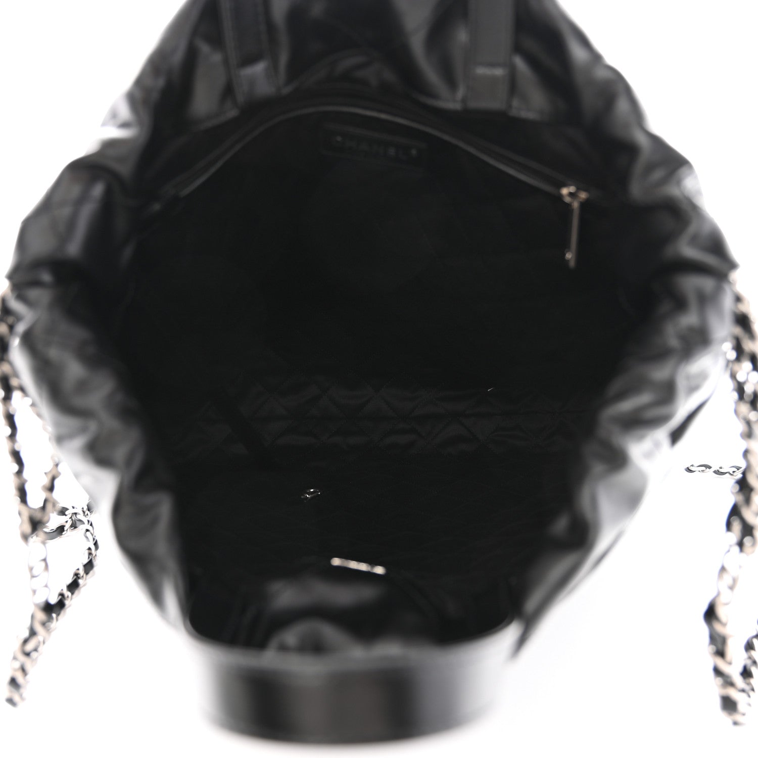 Chanel Shiny Calfskin Quilted Chanel 22 Backpack Black 5 of 10