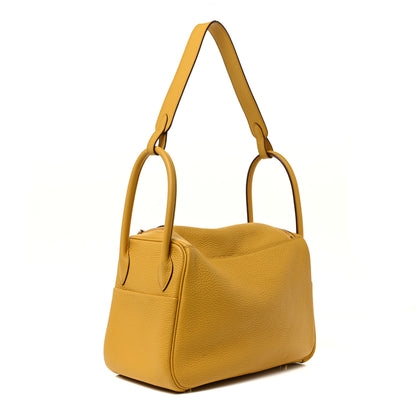 Hermes Taurillon Clemence Lindy 26 Jaune Ambre 2 of 12