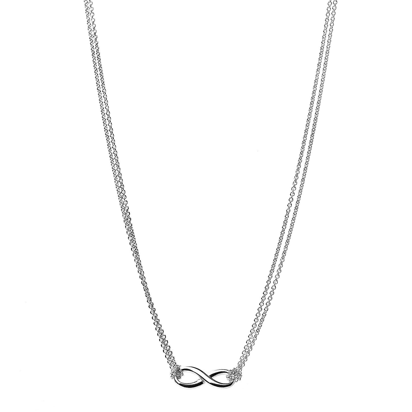 Sterling Silver Infinity Pendant Necklace