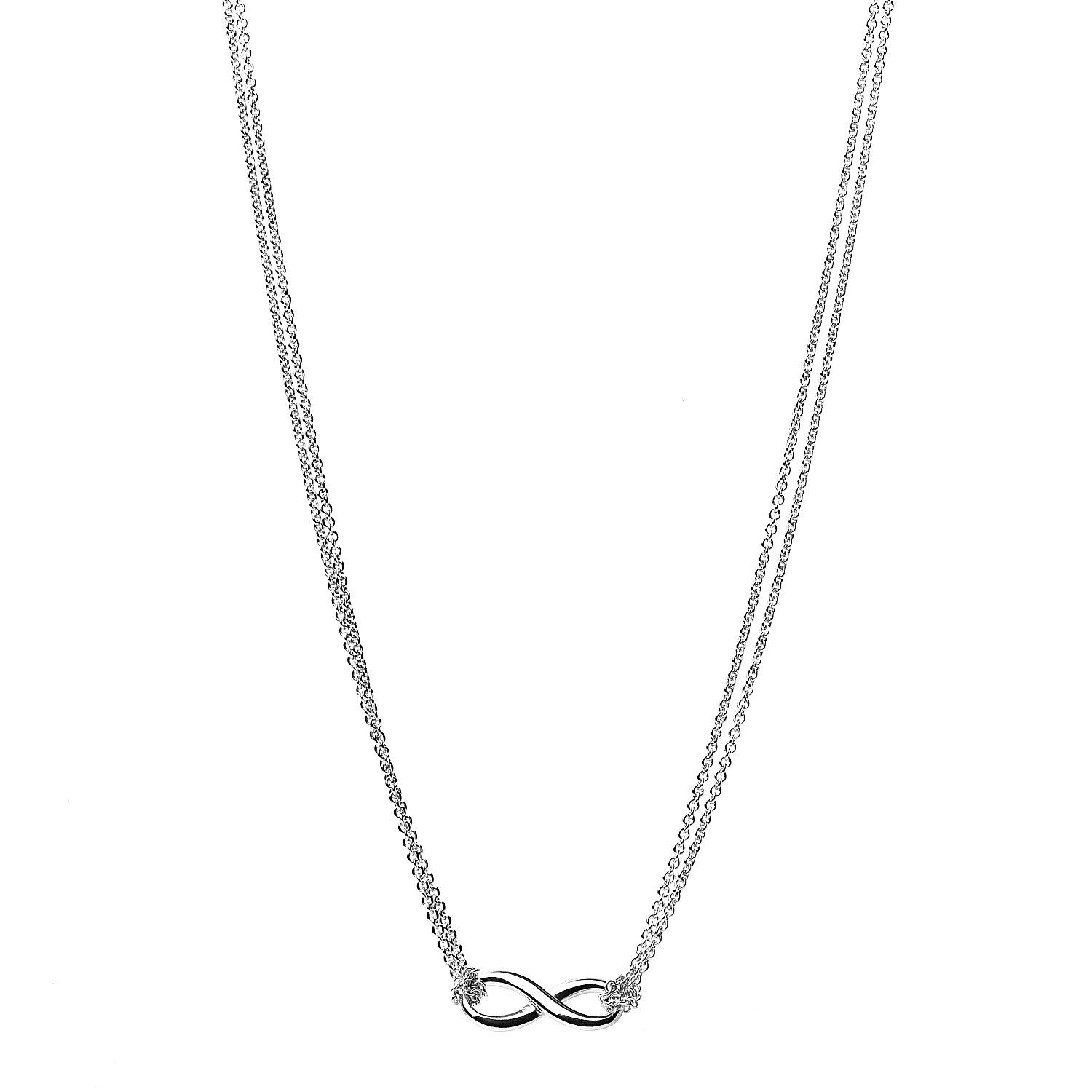 Tiffany Sterling Silver Infinity Pendant Necklace 1 of 6