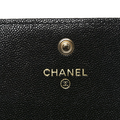 Chanel Caviar Quilted Medium Boy Flap Wallet Black 6 of 8