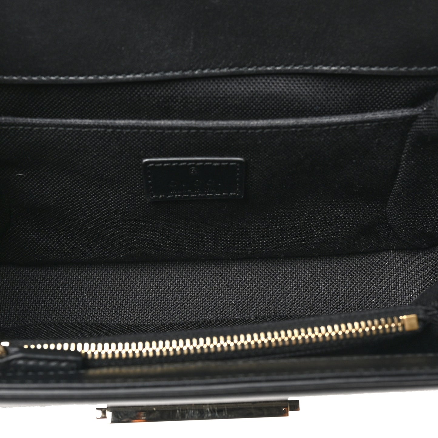 Crepe Wool Silk GG Monogram Go Small Shoulder Bag Black