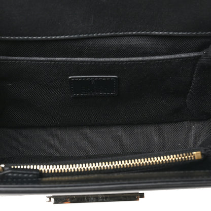 Gucci Crepe Wool Silk GG Monogram Go Small Shoulder Bag Black 6 of 10