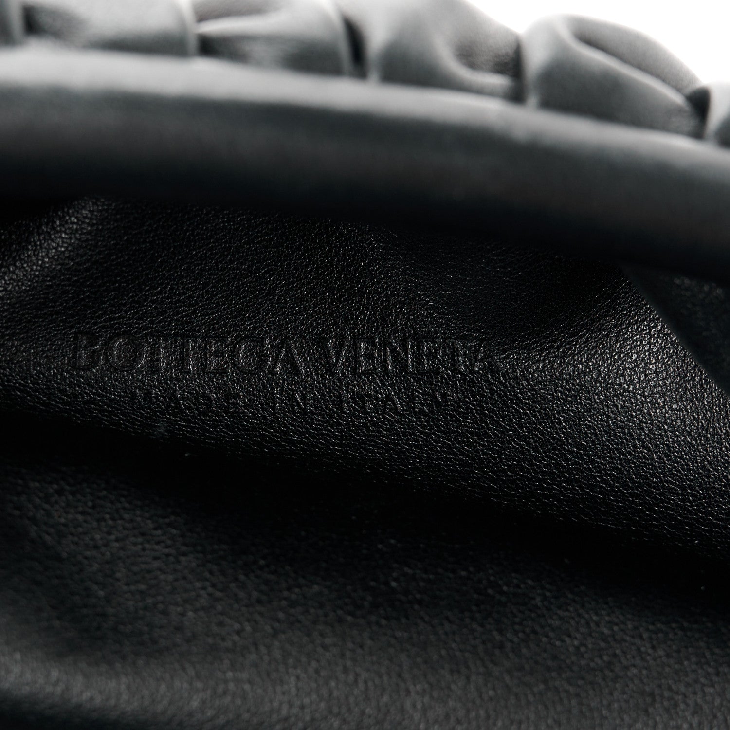 Bottega Veneta Smooth Butter Calf Teen Pouch Black 6 of 9