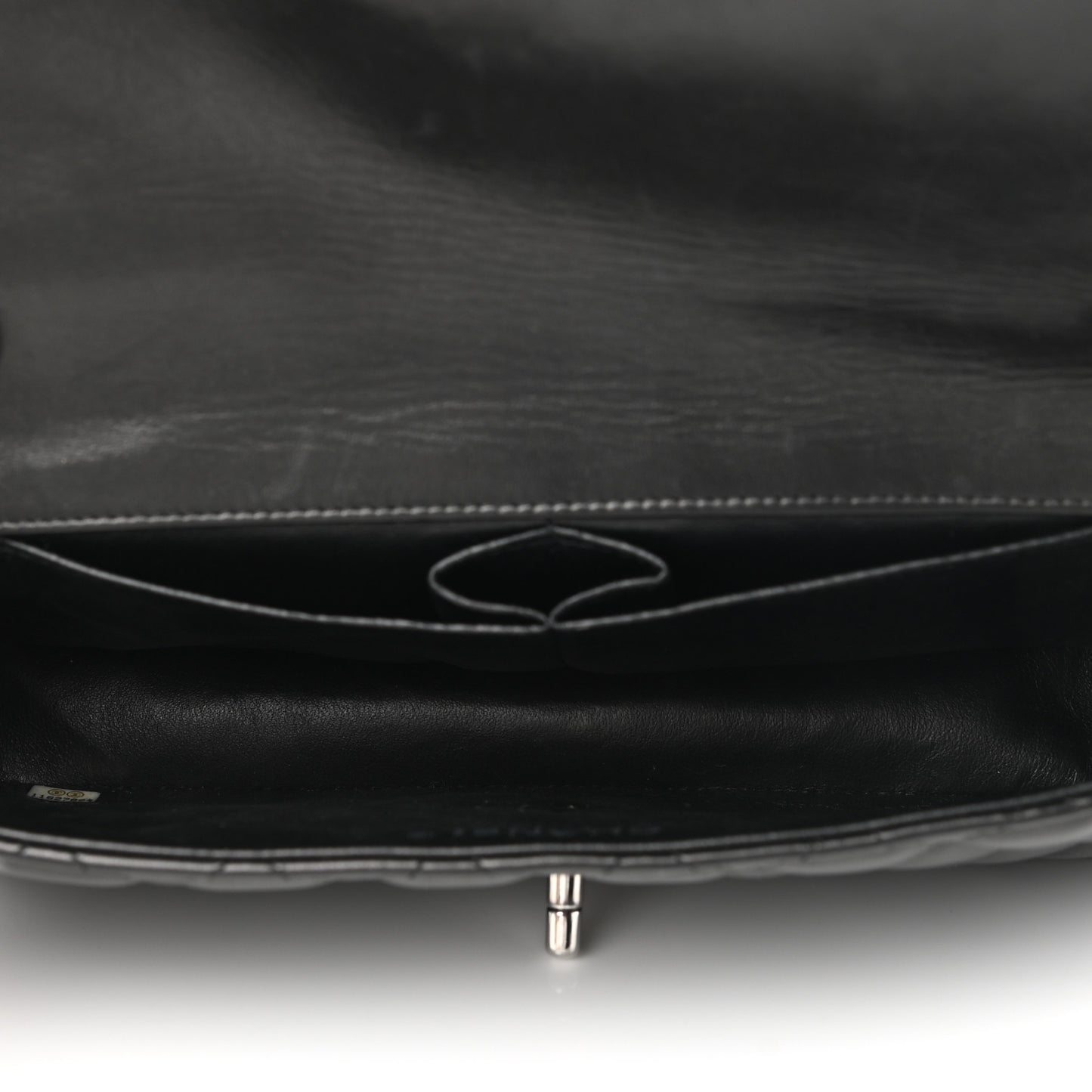 Lambskin Quilted East West Flap Black