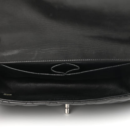 Chanel Lambskin Quilted East West Flap Black 9 of 20