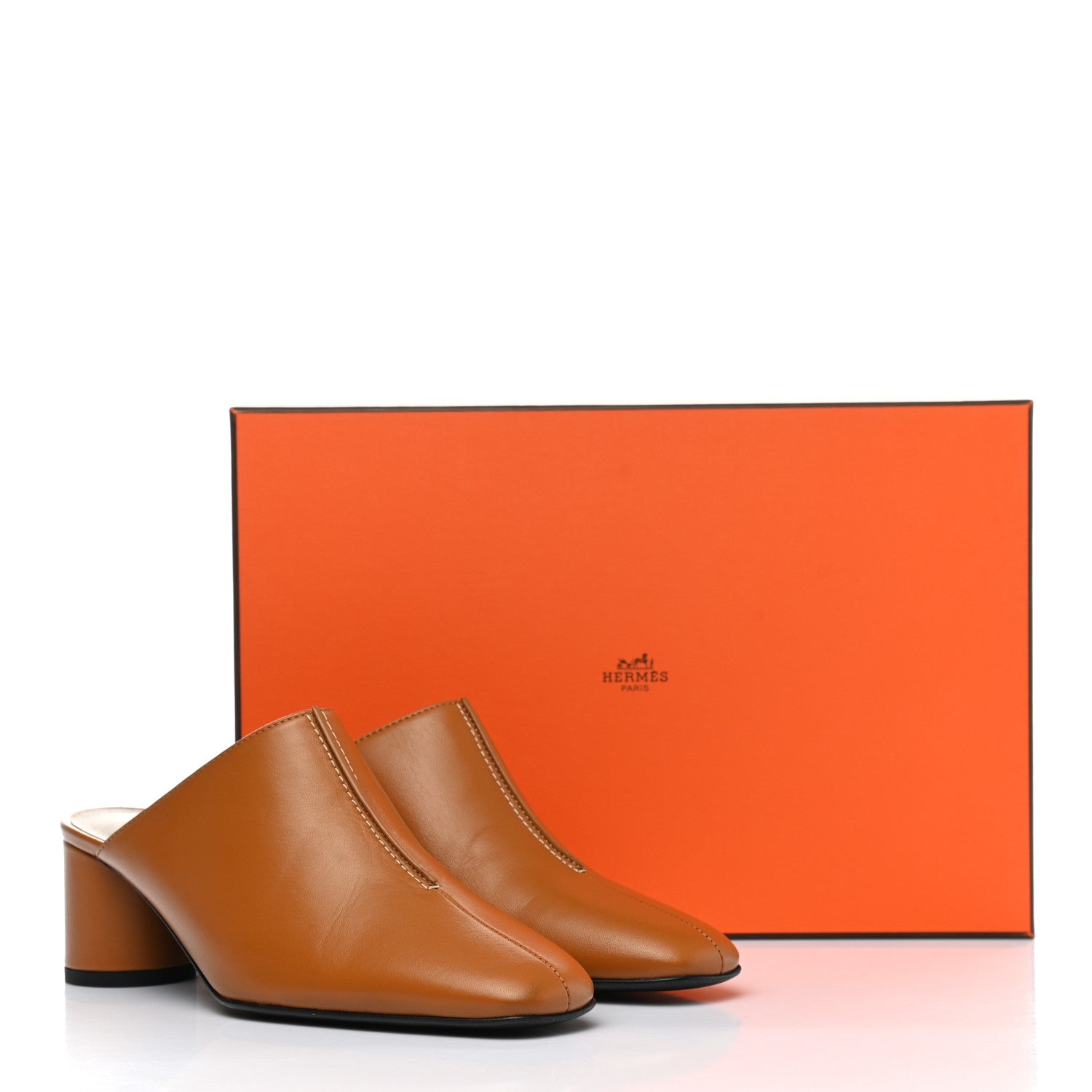 Hermes Calfskin Detail Mules 36 Beige Dore 9 of 9
