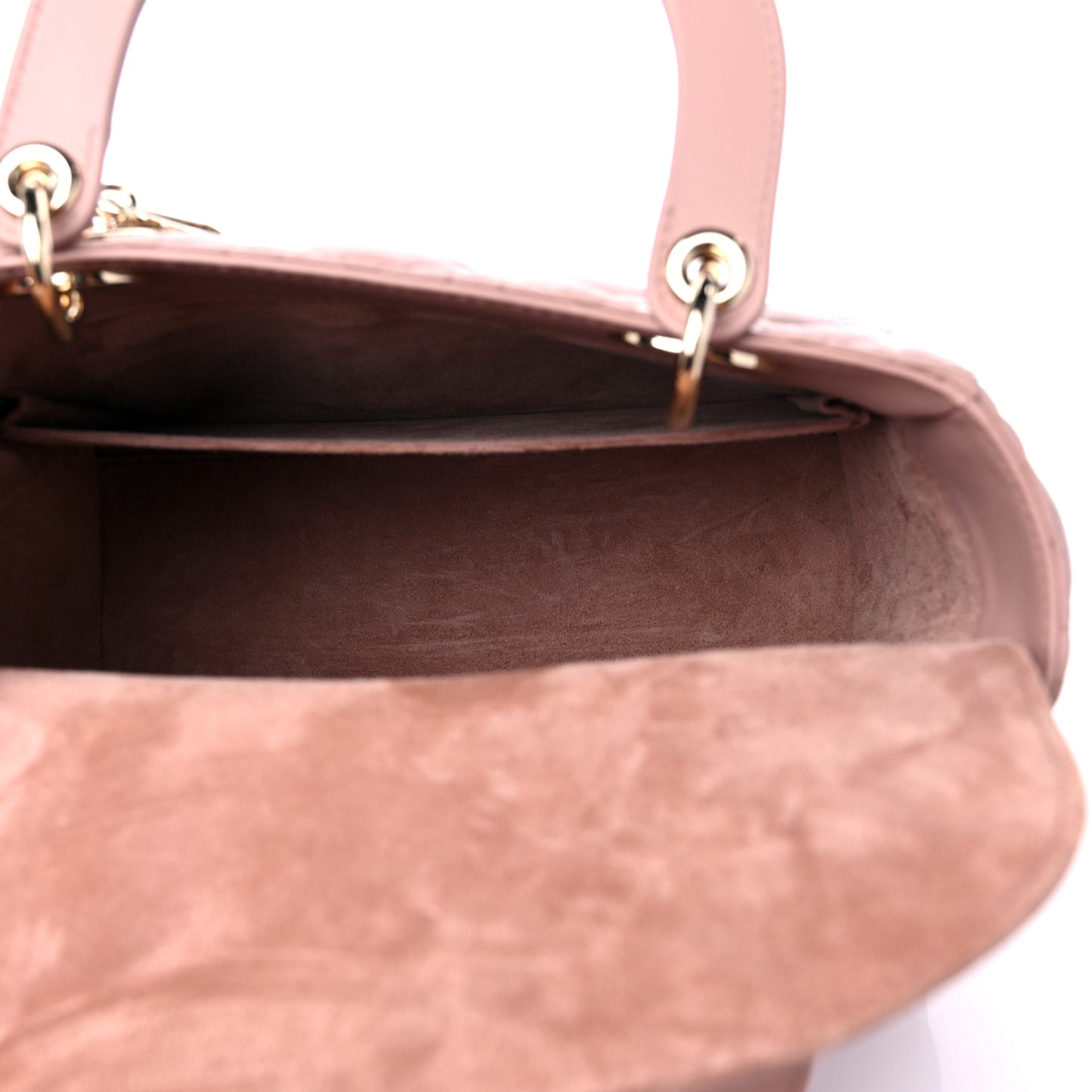 Lambskin Cannage Medium Lady Dior Beige