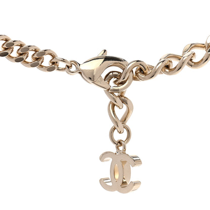 Chanel Crystal Chain CC Link Choker Gold Silver 5 of 6
