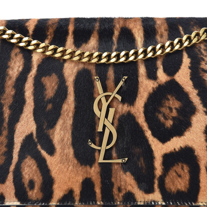 Saint Laurent Calf Hair Monogram Chain Wallet Leopard 9 of 11