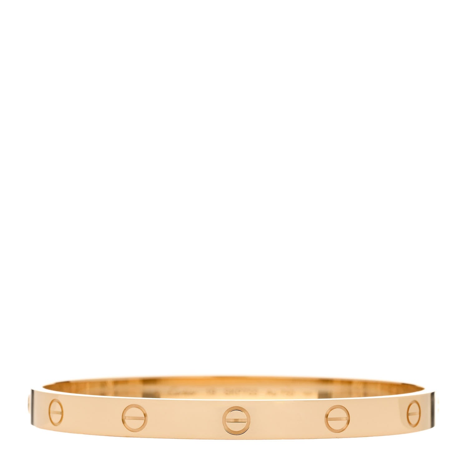 Cartier 18K Yellow Gold LOVE Bracelet 19 1 of 4