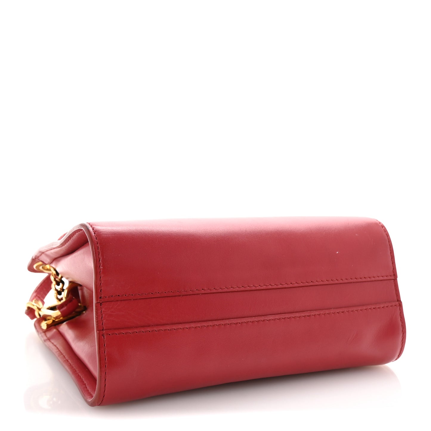 Shiny Calfskin Mini Annie Shoulder Bag Dreamy Red