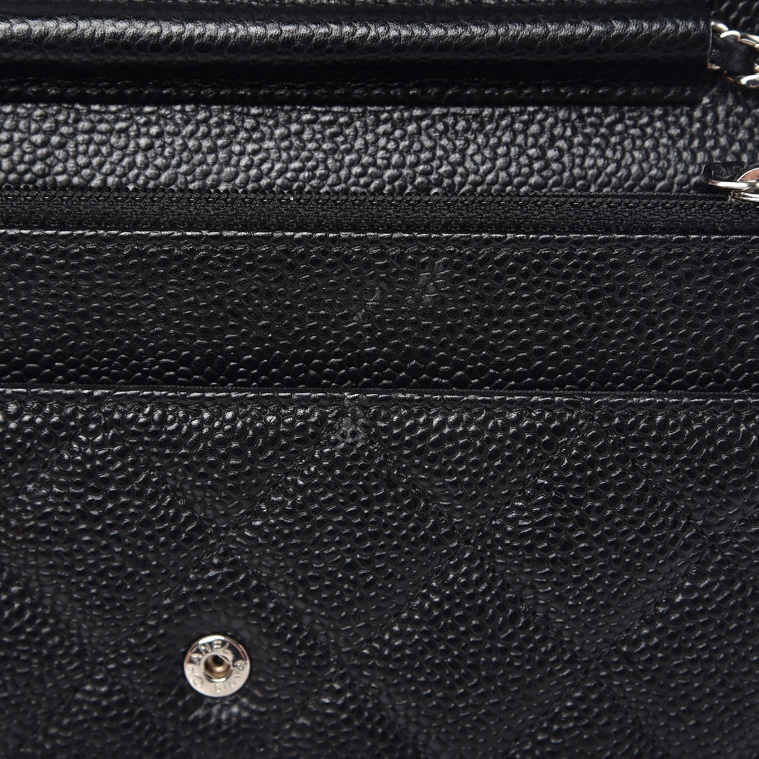 Chanel Caviar Quilted Wallet On Chain WOC Black 10 of 10
