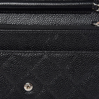 Chanel Caviar Quilted Wallet On Chain WOC Black 10 of 10
