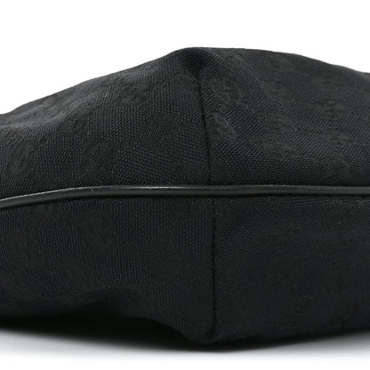 Gucci Monogram Medium Half Moon Hobo Black 9 of 10